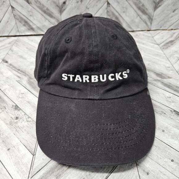 Starbucks Hat Employee Uniform Black Embroidered Cosplay Costume - Picture 1 of 7